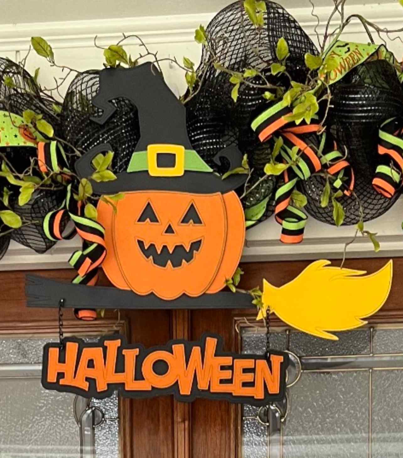 Halloween Sign, 3D, Create Your Own, Cut Out, Craft, Cutout, Unfinished - Woodland Rustics