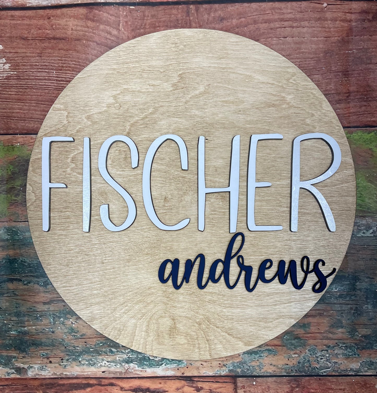 Personalized Kids Name Door Hanger, Door Sign, 3D Design, New Baby, Personalized - Woodland Rustics
