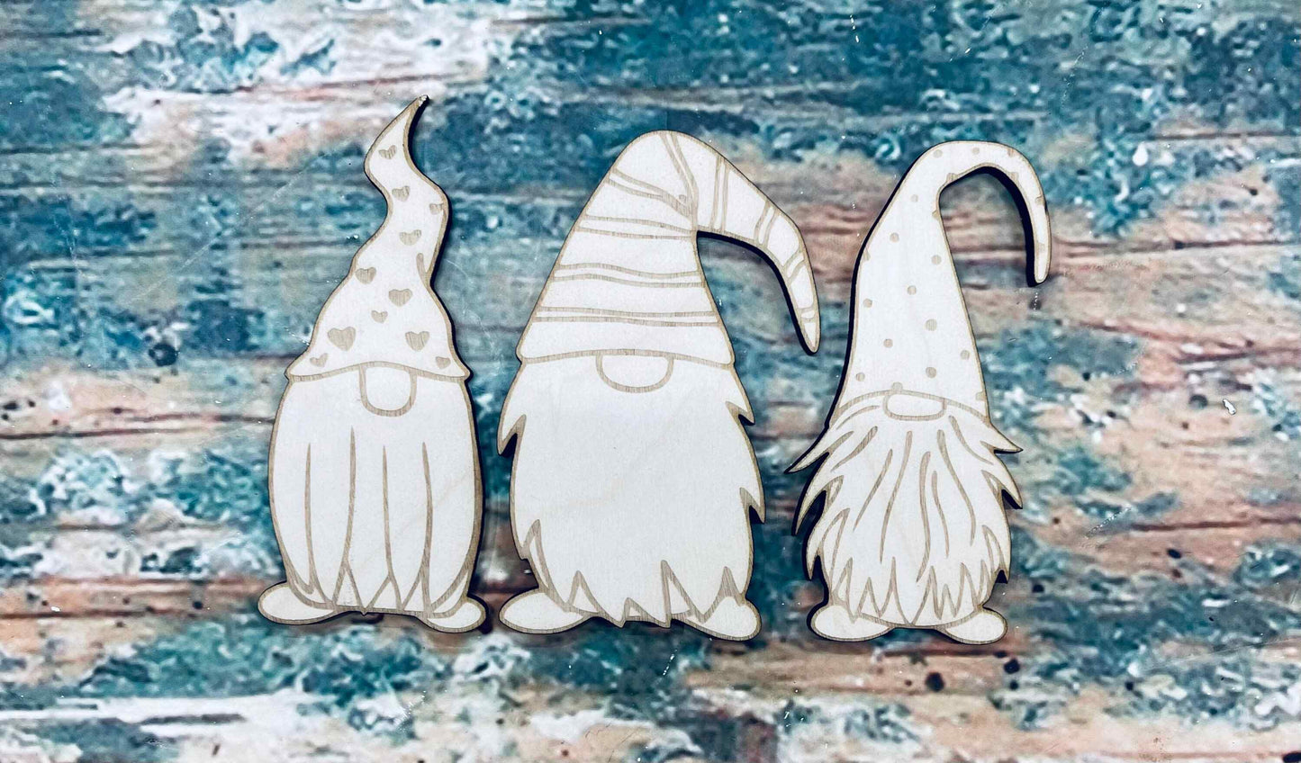 Gnomes, Wall - Door Hanger or Cutout - Woodland Rustics