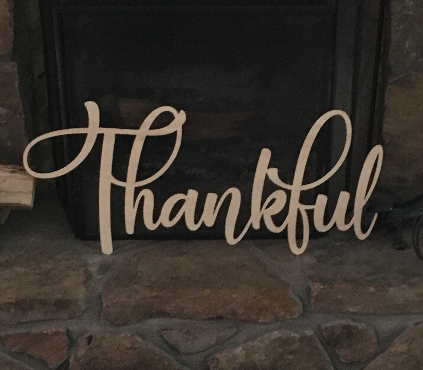 Thanksgiving, Thankful Sign - Woodland Rustics
