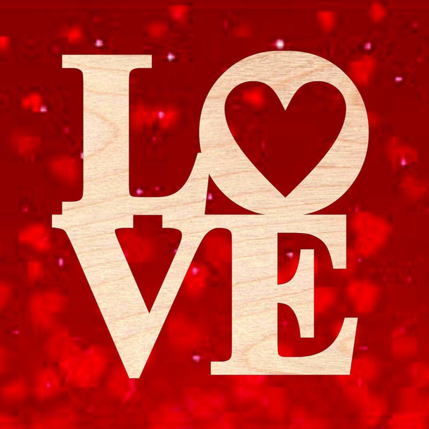 Love, Heart Sign, Wall - Door Hanger or Cutout - Woodland Rustics