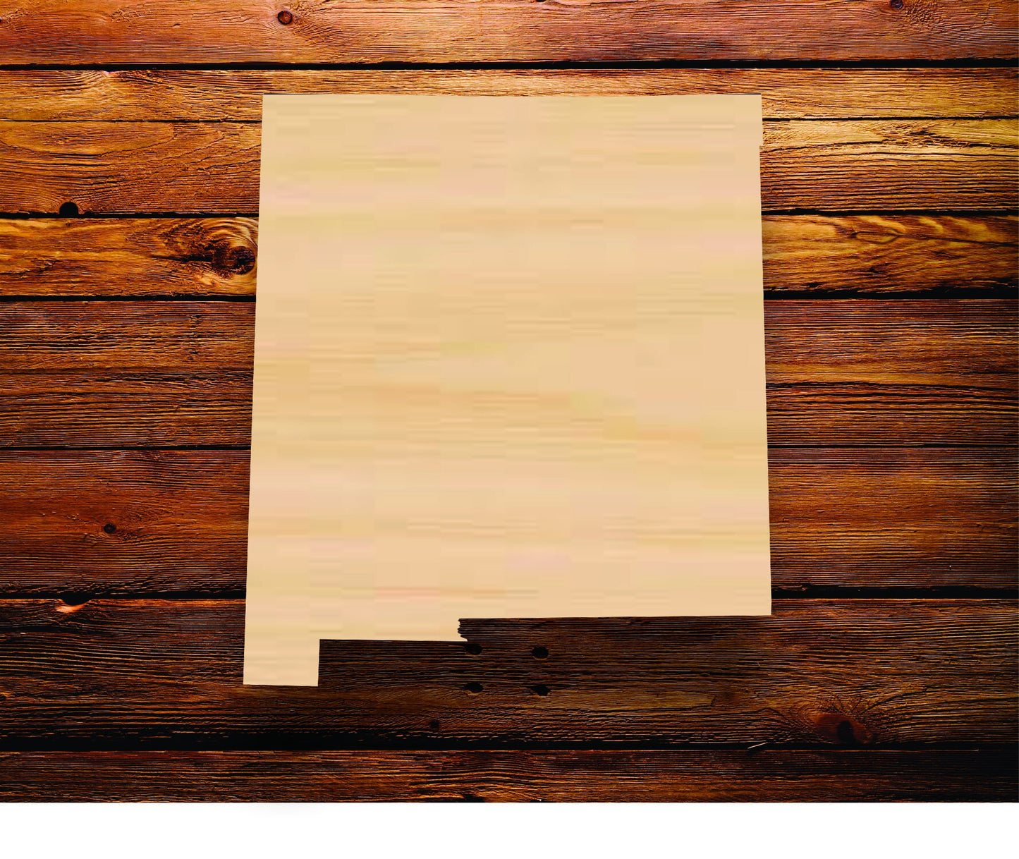 New Mexico State Sign, Wall - Door Hanger or Cutout - Woodland Rustics