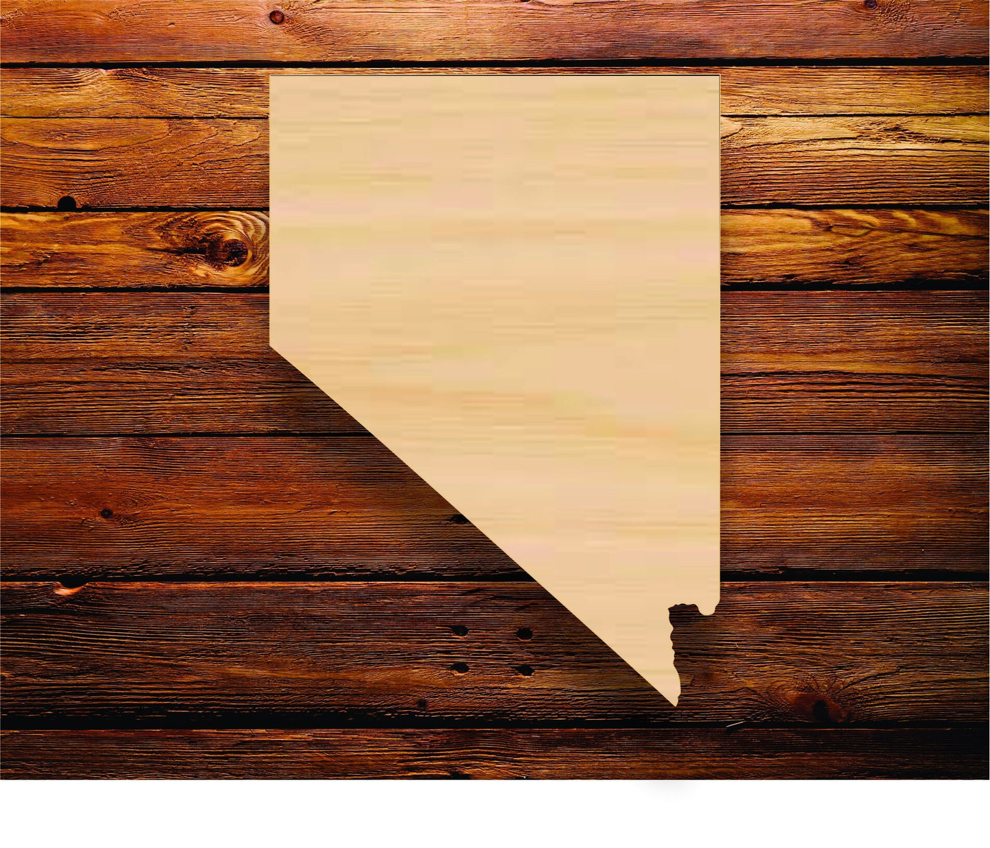 Nevada State Sign, Wall - Door Hanger or Cutout - Woodland Rustics
