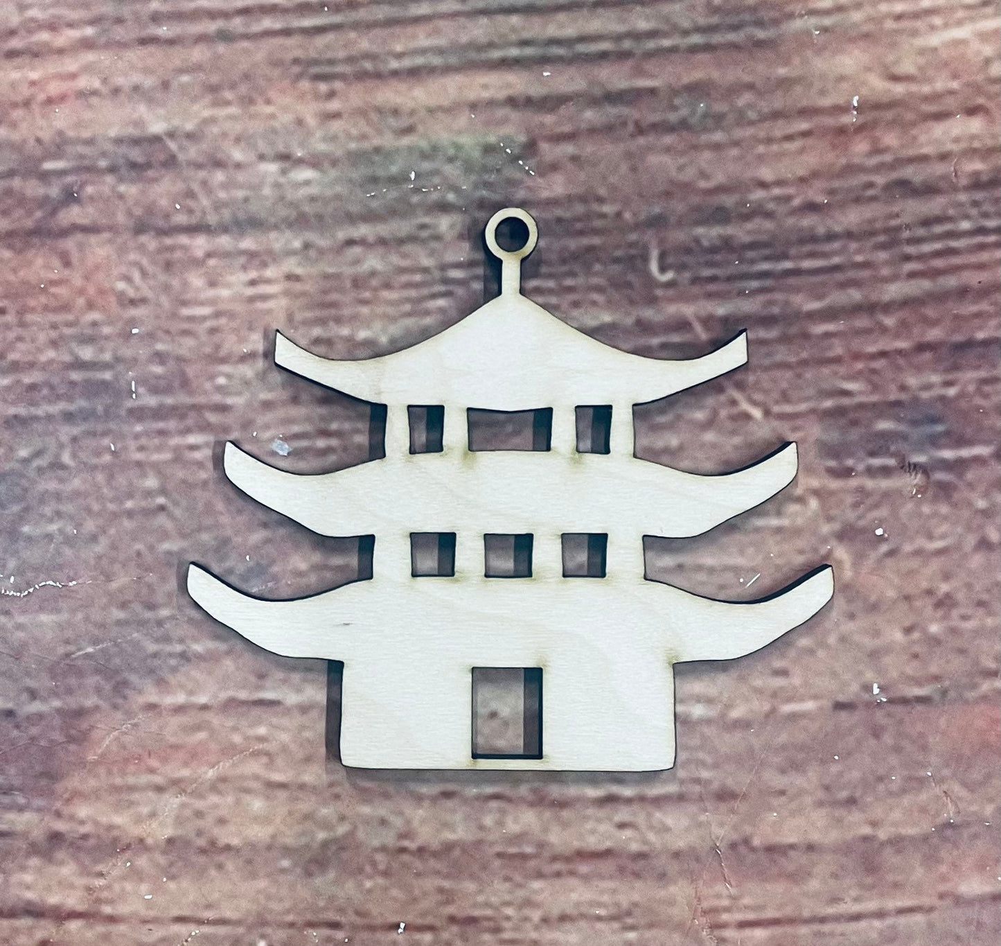Pagoda, Wall - Door Hanger or Cutout - Woodland Rustics
