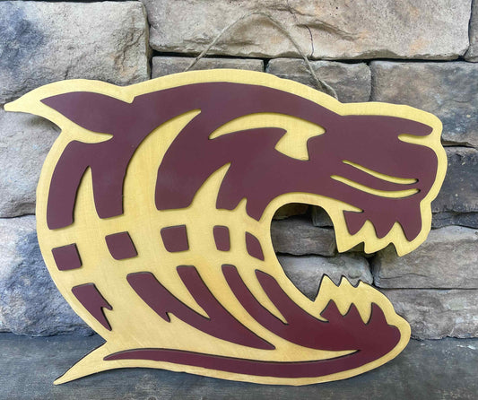 School Mascot, Door Hanger, Dawson Tigers Football Sign, Door Sign, Dawson, Tigers, Custom Door Hangers