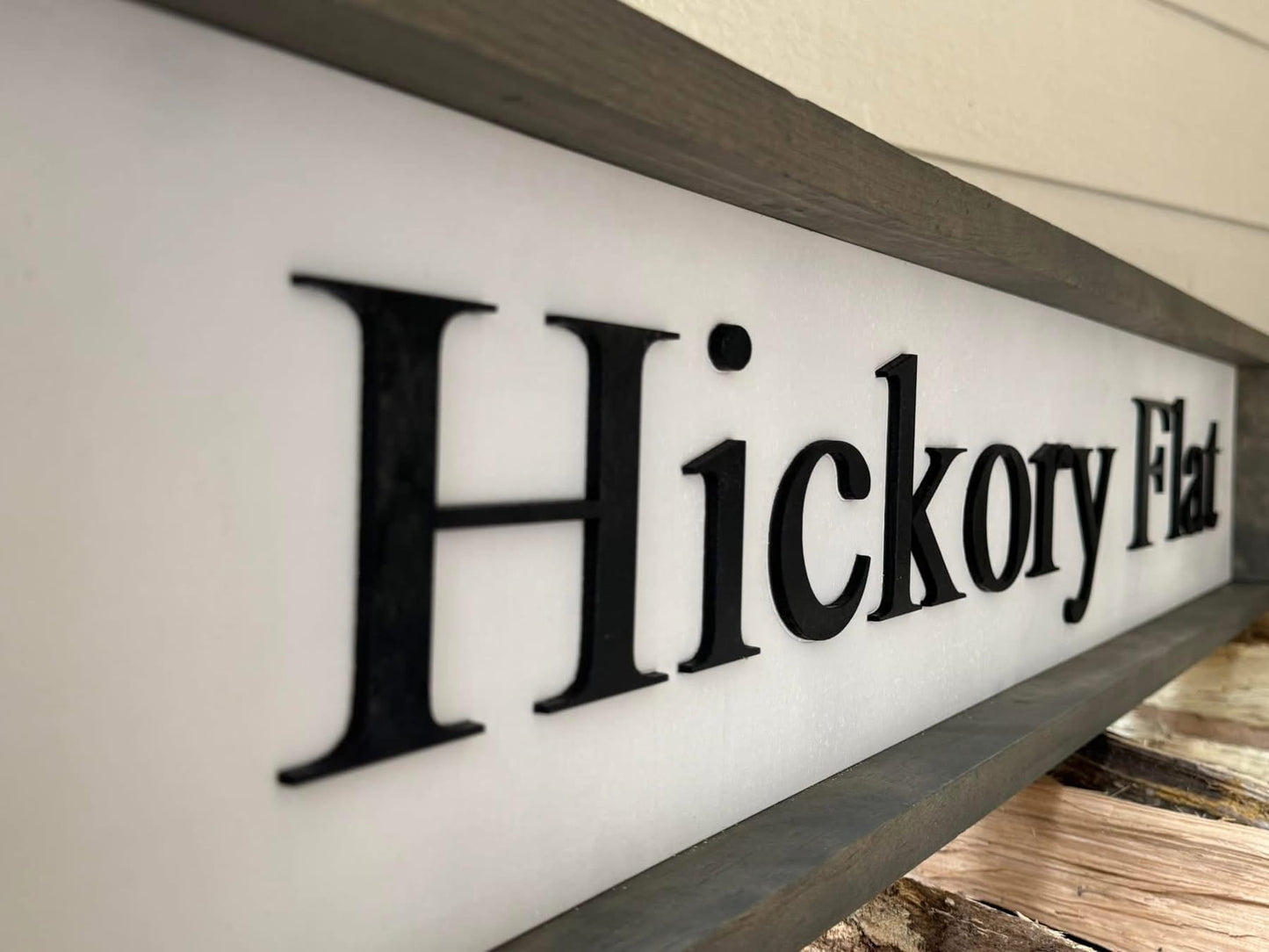 Hickory Flat Sign, Hometown Wall Hanger, Hometown Sign, Wall Sign, Home decor, Custom