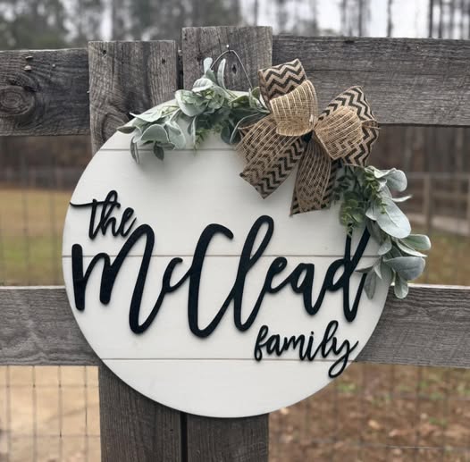 Custom Order - Family Name Sign