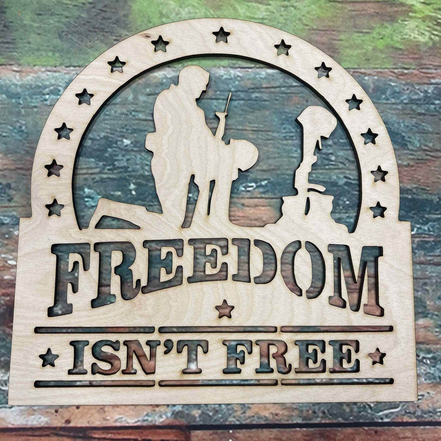 Freedom Isn't Free, Veteran,  Sign, Wall - Door Hanger or Cutout