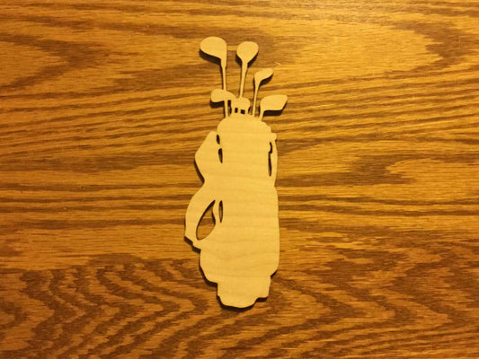 Golf Bag Cutout For Sign or Craft