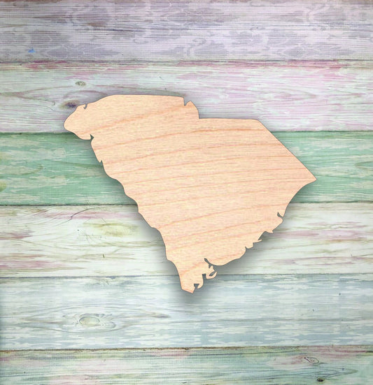 South Carolina Sign, Wall - Door Hanger or Cutout - Woodland Rustics