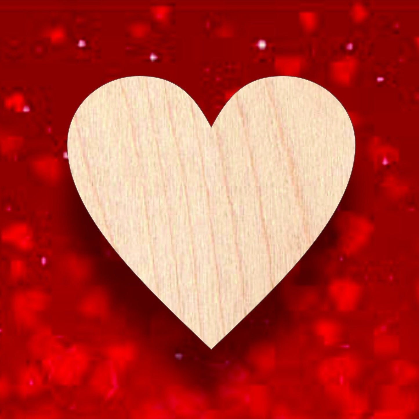 Valentine's Heart Ornament, Sign, Craft, Cutout - Woodland Rustics