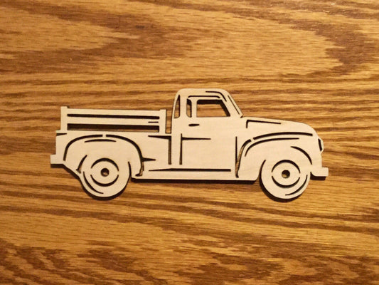 Vintage, Old Truck 2 Ornament, Sign, Craft, Cutout - Woodland Rustics