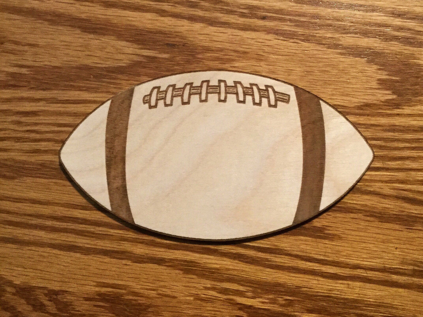 Blank Football, Add Your Logo, Wall - Door Hanger or Cutout - Woodland Rustics