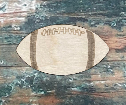 Blank Football, Add Your Logo, Wall - Door Hanger or Cutout - Woodland Rustics