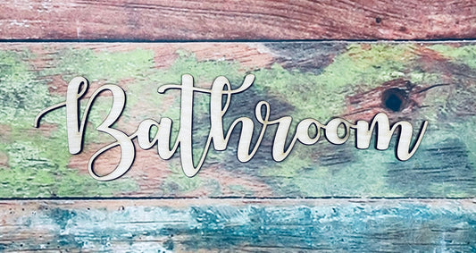 Bathroom, Bathroom Sign, Wall Decor - Woodland Rustics