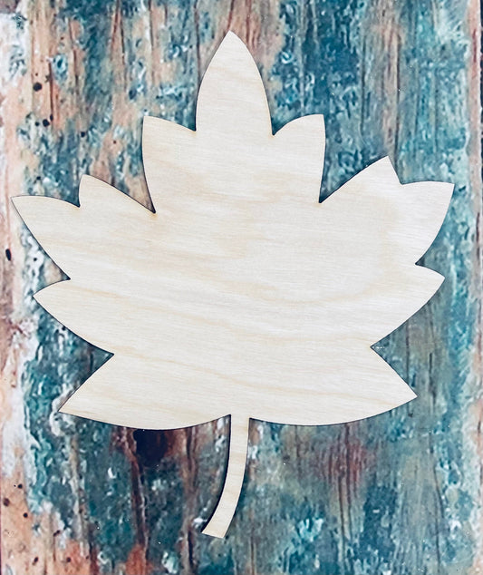 Maple Leaf Shape Ornament, Sign, Craft, Cutout - Woodland Rustics
