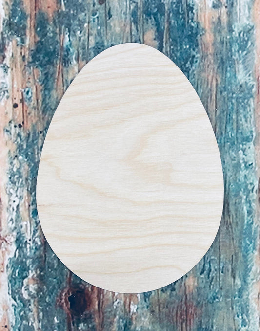 Easter Egg Shape Ornament, Sign, Craft, Cutout - Woodland Rustics