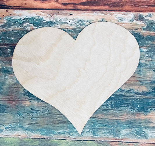 Heart Shape Ornament, Sign, Craft, Cutout - Woodland Rustics