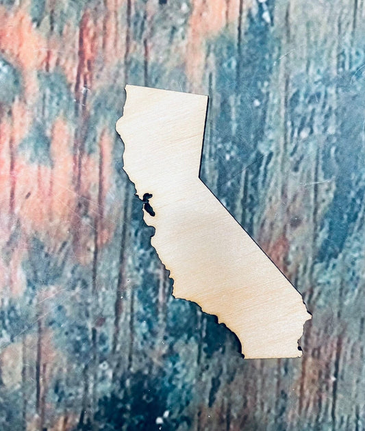 California State Sign, Wall - Door Hanger or Cutout - Woodland Rustics