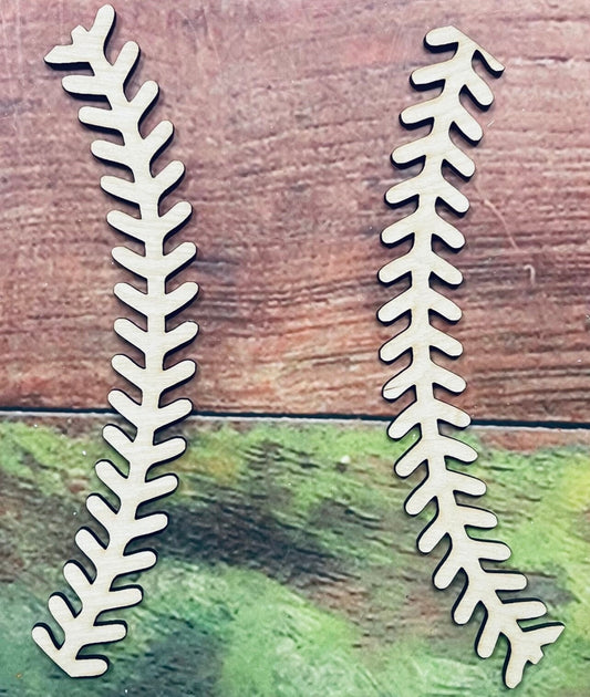 Laces, Baseball Laces, Wall Hanger, Door Hanger - Woodland Rustics