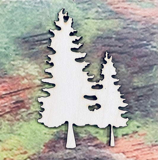 Trees, Ornament, Sign, Craft, Cutout - Woodland Rustics