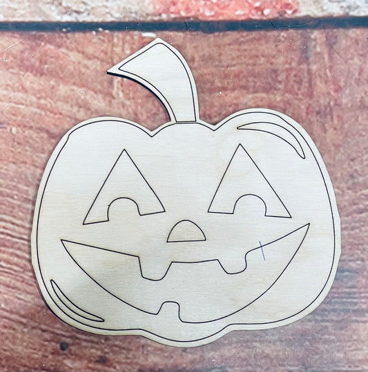 Jack, Jack o Lantern, Pumpkin, Halloween, OUTLINE ONLY, Wall - Door Hanger or Cutout - Woodland Rustics