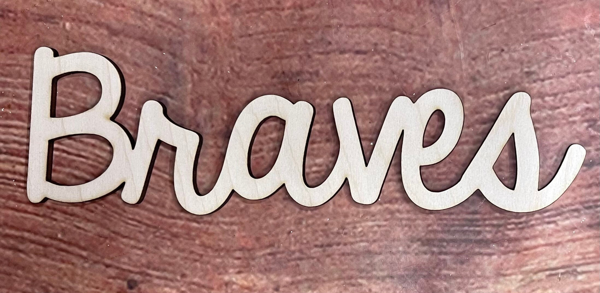Braves, Craft, Wall - Door Hanger or Cutout - Woodland Rustics