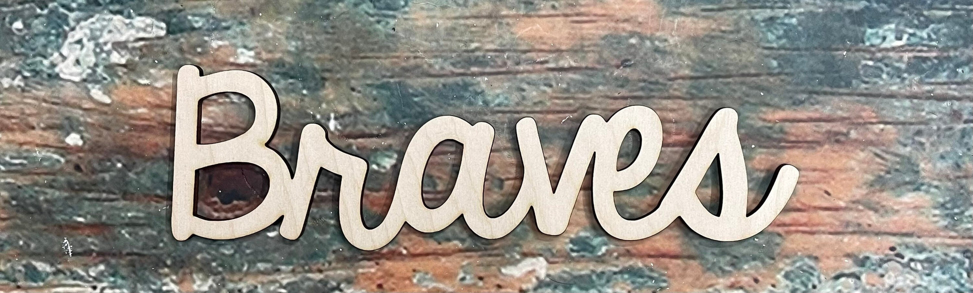 Braves, Craft, Wall - Door Hanger or Cutout - Woodland Rustics